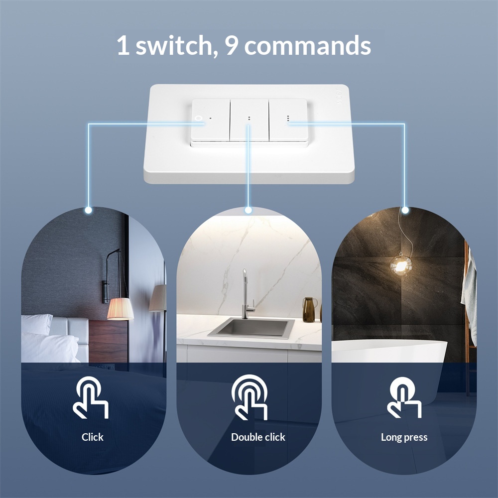 Tuya Draadloze Scène Schakelaar Wandbediening Zigbee (9701AZ) - Image 2